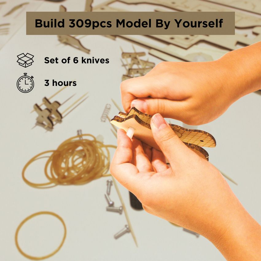 Caliber Gourmet Wood Knife Puzzle Set