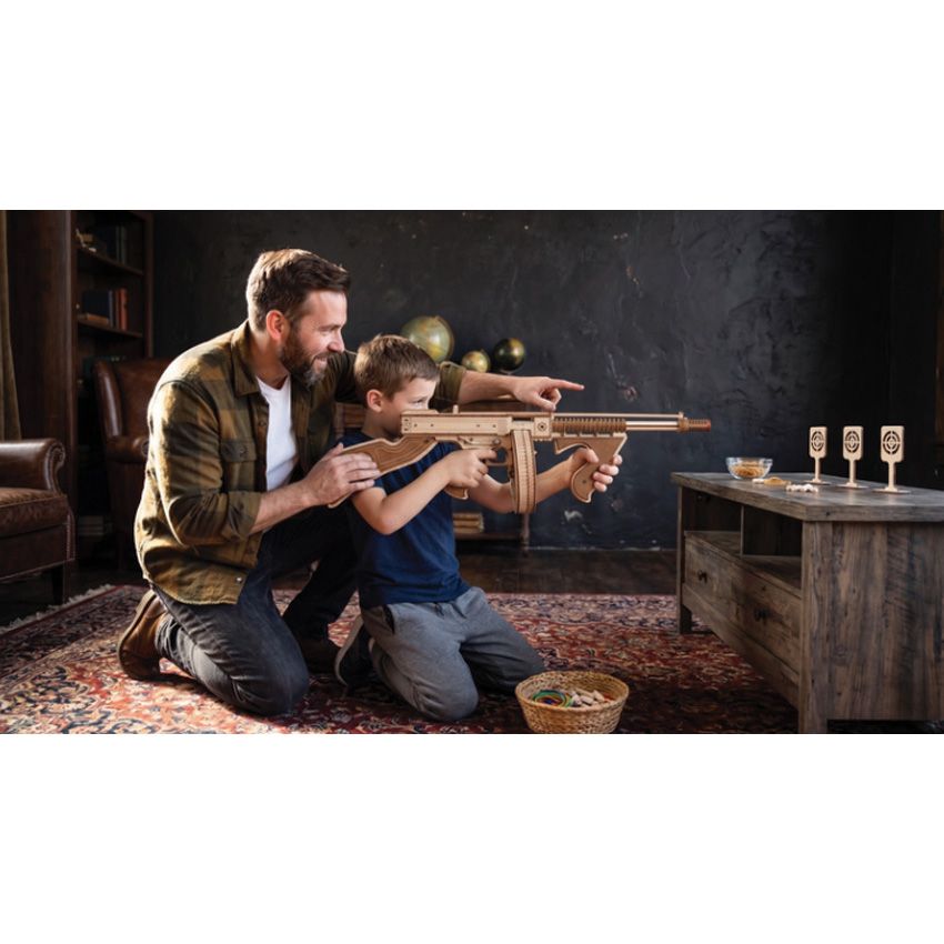 Caliber Gourmet Wood Puzzle Tommy Gun