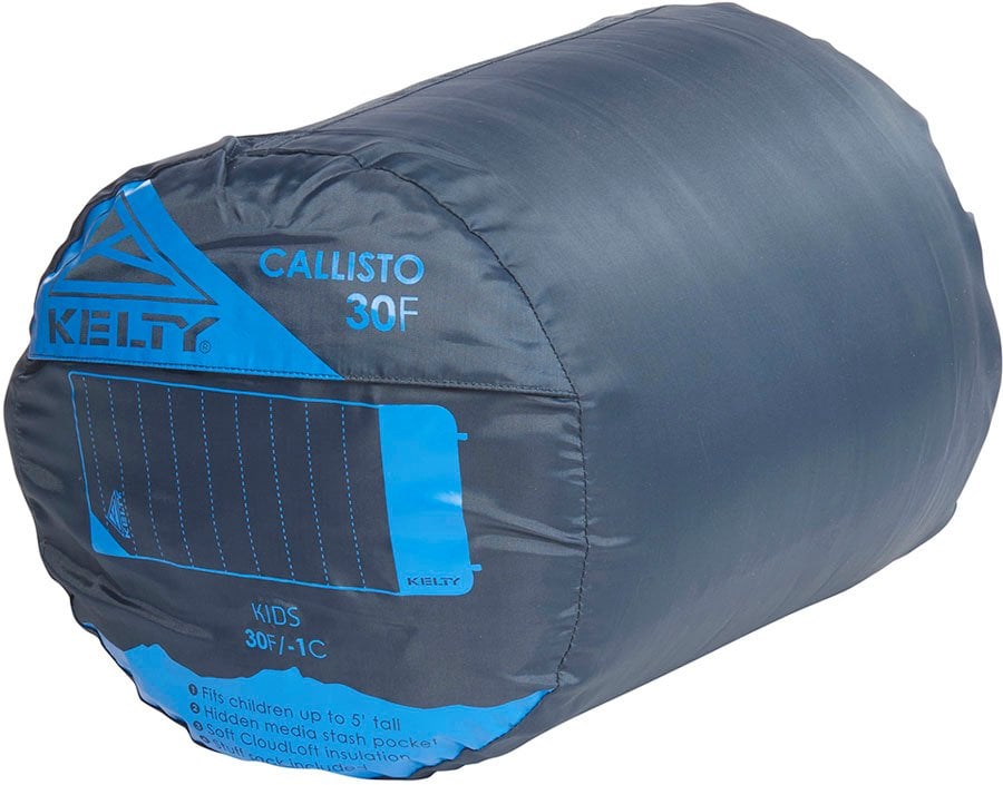 Kelty Callisto Kids 30 Deg Short RH Sleeping Bag - Midnight Navy