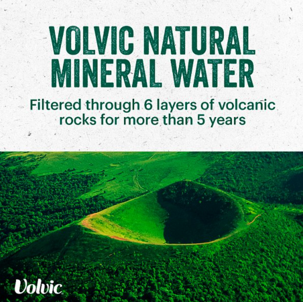 Case of 12 Volvic Still Natural Mineral Spring Bottled Water 1.5L