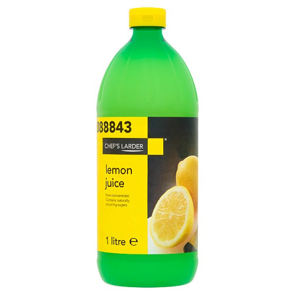 Chef's Larder Lemon Juice 1 Litre - Bulk Food Ration Storage