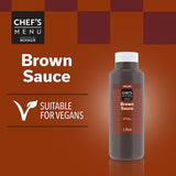 Chef's Menu Brown Sauce 1 Litre - Bulk Food Ration Storage