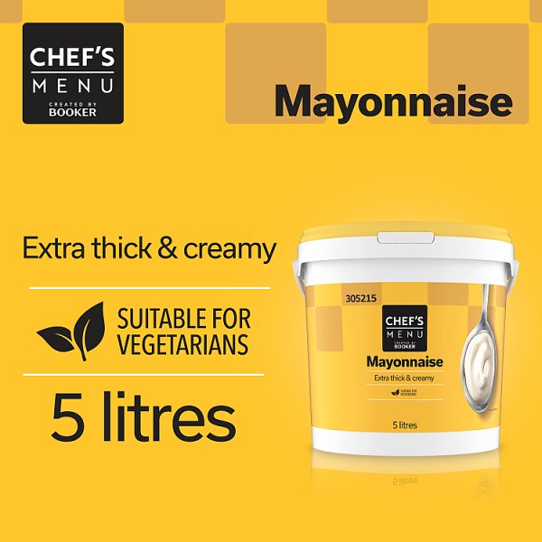 Chef's Menu Mayonnaise 5 Litre - Bulk Food Ration Storage