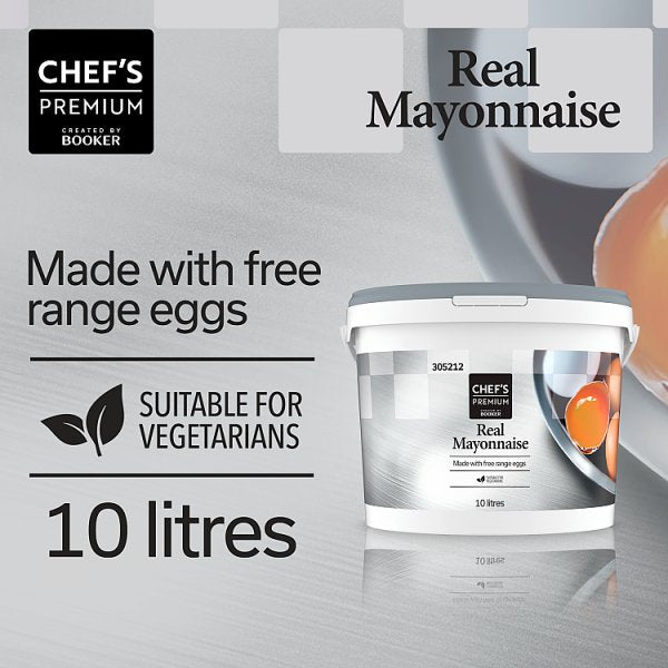 Chef's Premium Real Mayonnaise 10 Litre - Bulk Food Ration Storage