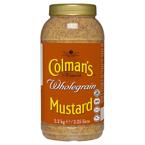 Colman's Wholegrain Mustard 2.25 Litre - Bulk Food Ration Storage