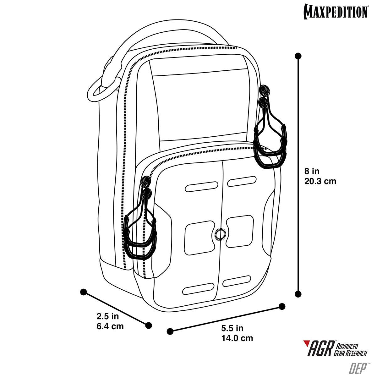Maxpedition DEP Daily Essentials Black Pouch