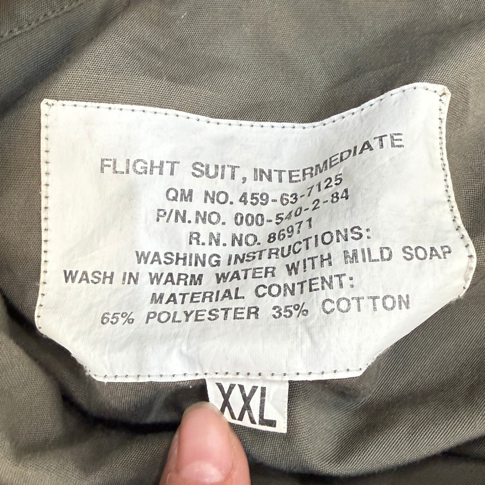 US Military Desert Storm Air Force Intermediate Flight Suit Coveralls