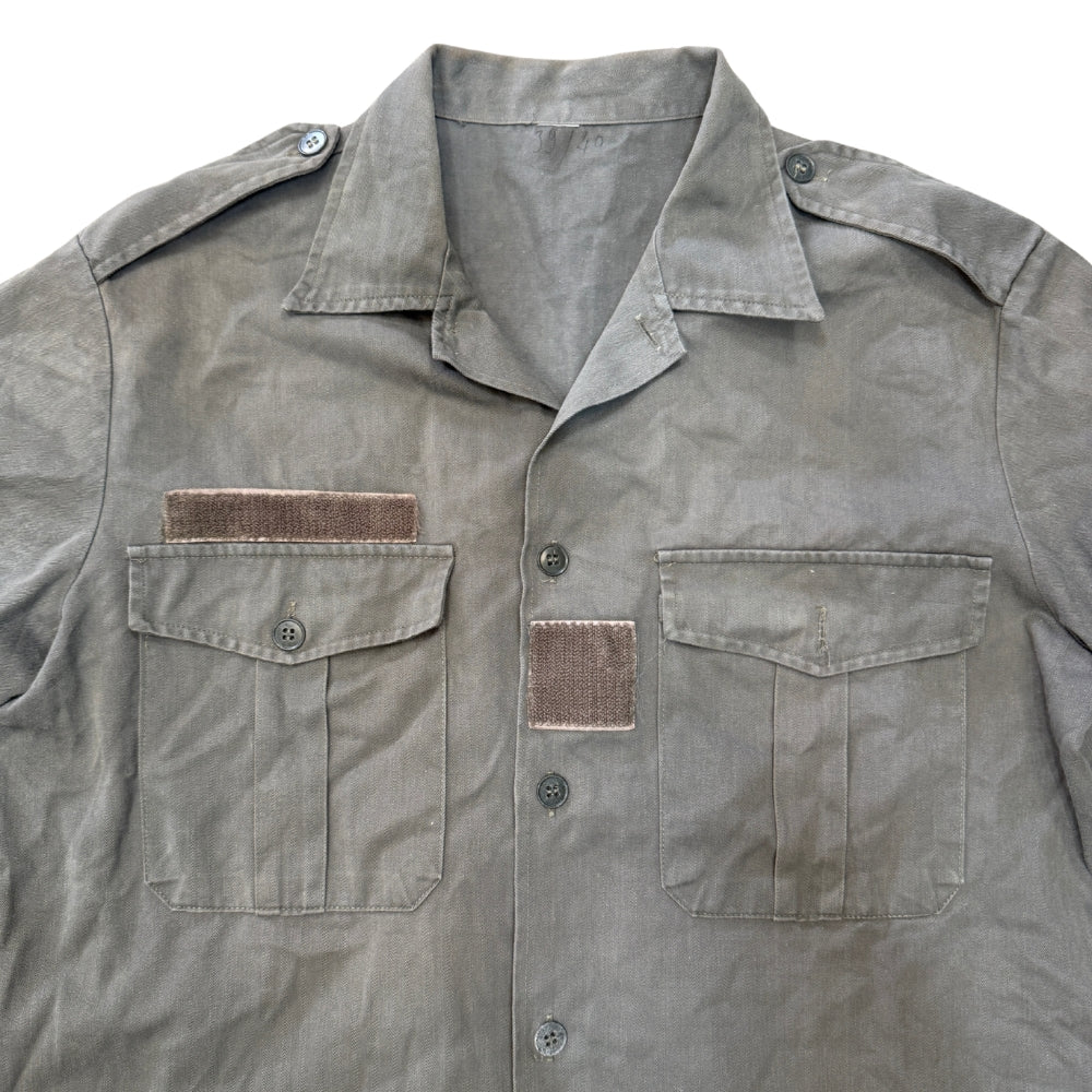 French Military Army Drab Short Sleeve Shirt