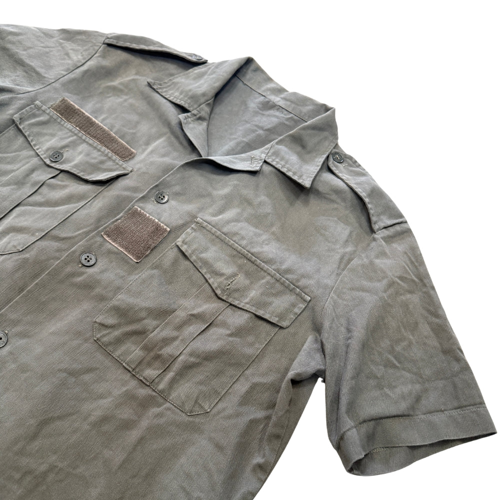 French Military Army Drab Short Sleeve Shirt