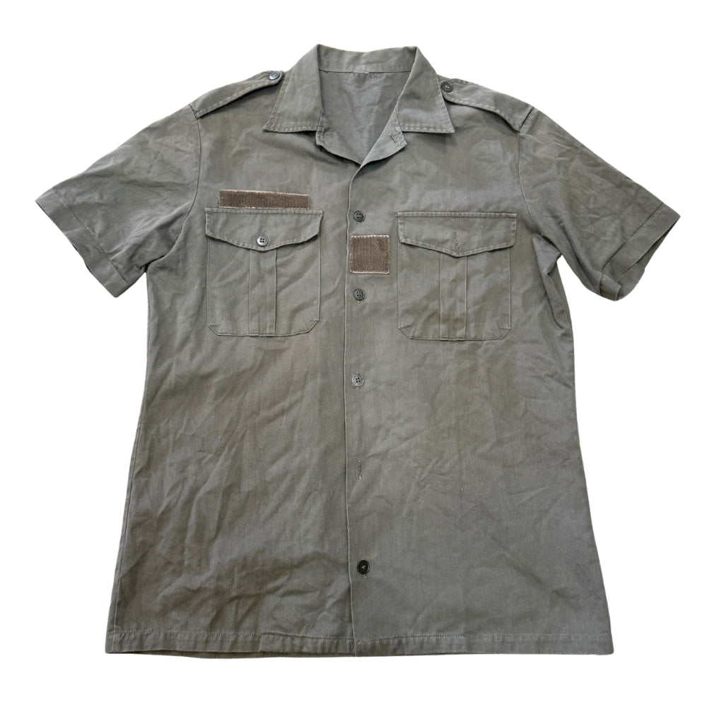French Military Army Drab Short Sleeve Shirt