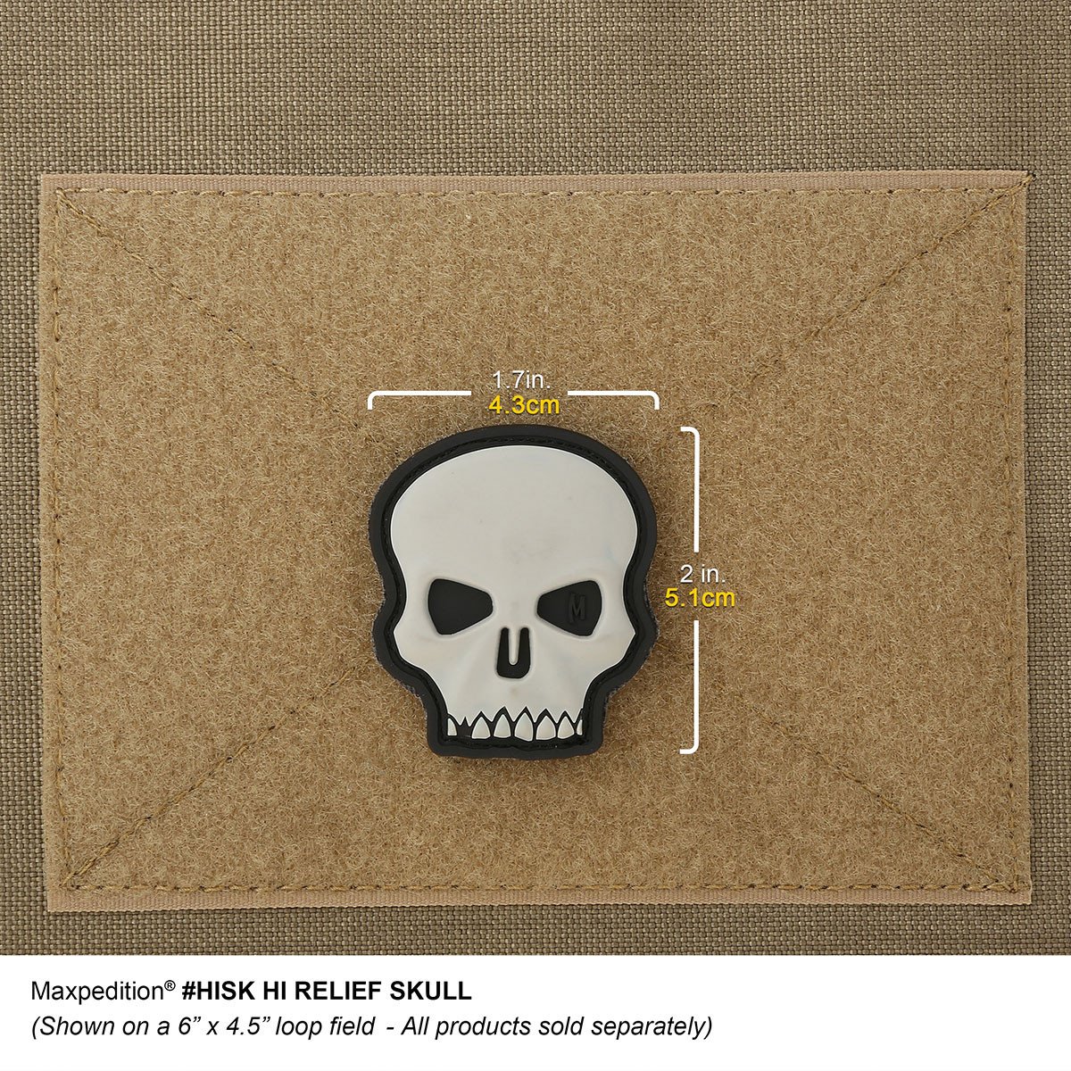 Maxpedition Hi Relief Skull Glow Patch