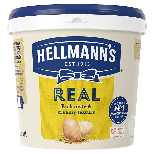 Hellmann's Real Mayonnaise 10 Litre - Bulk Food Ration Storage