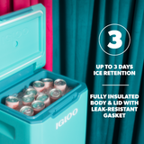 Igloo Tagalong II 360 Spinner Cooler Box 20QT - Lagoon Teal