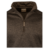 Jack Pyke Melange Quarter Zip Fleece - Brown Fleck