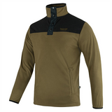 Jack Pyke Snap Neck Fleece Top - Dark Mustard