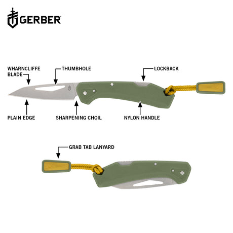 Gerber LST Mini Folding Lock Knife Lichen - Green