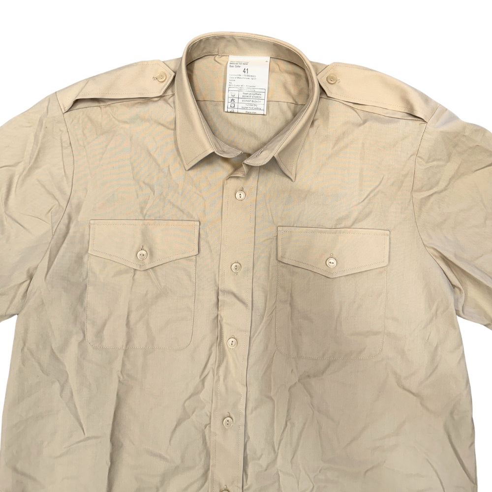 British Military Men's Army All Ranks Short Sleeve Fawn Shirt