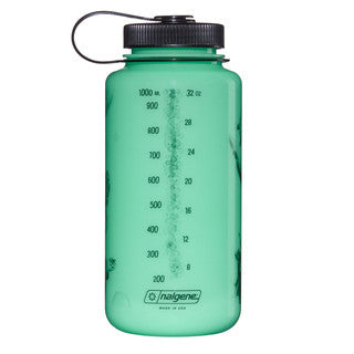 Nalgene Sustain Wide Mouth Bottle - GLO WYLD - Black Turtle - 1 Litre