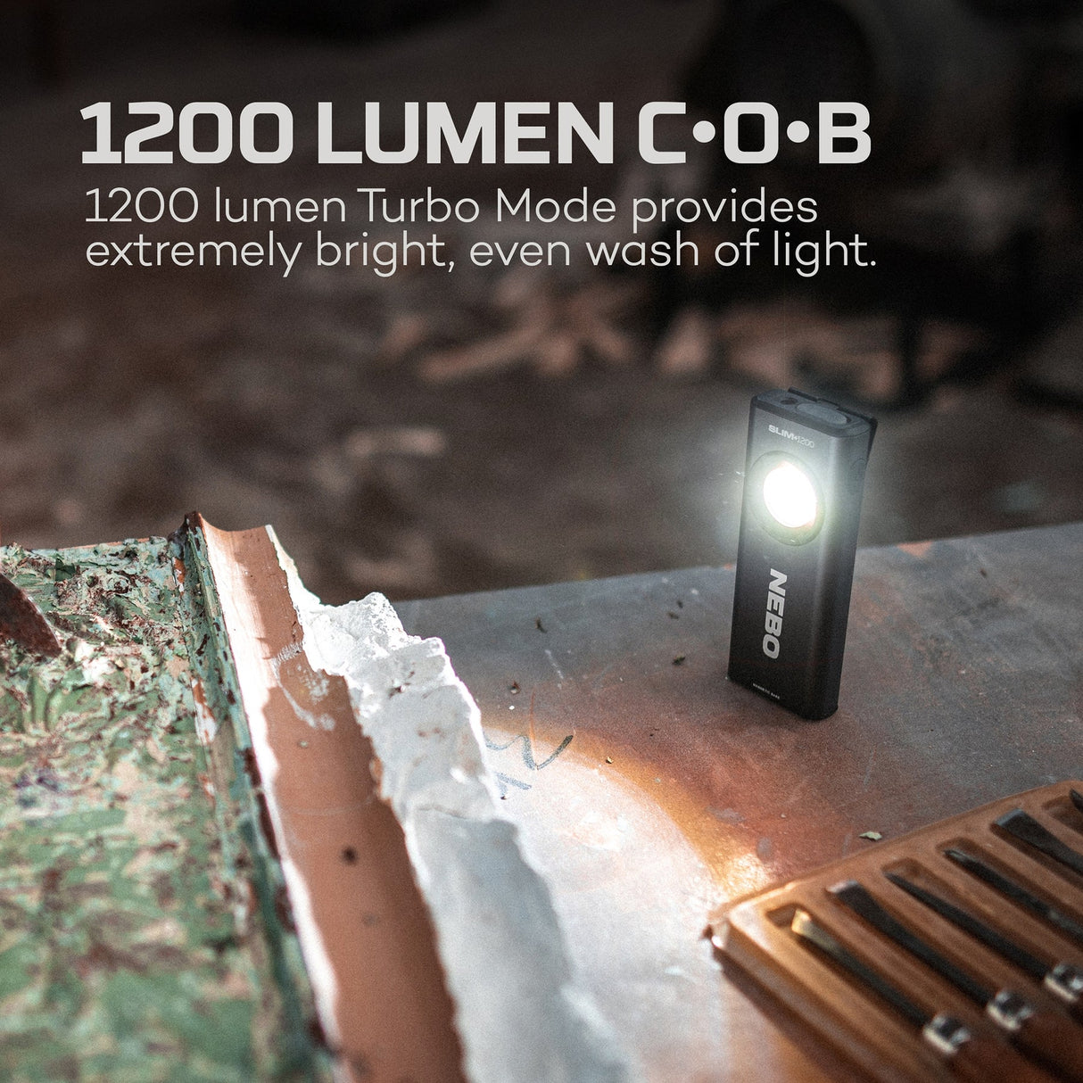 Nebo Slim+ 1200 Work Light Power Bank