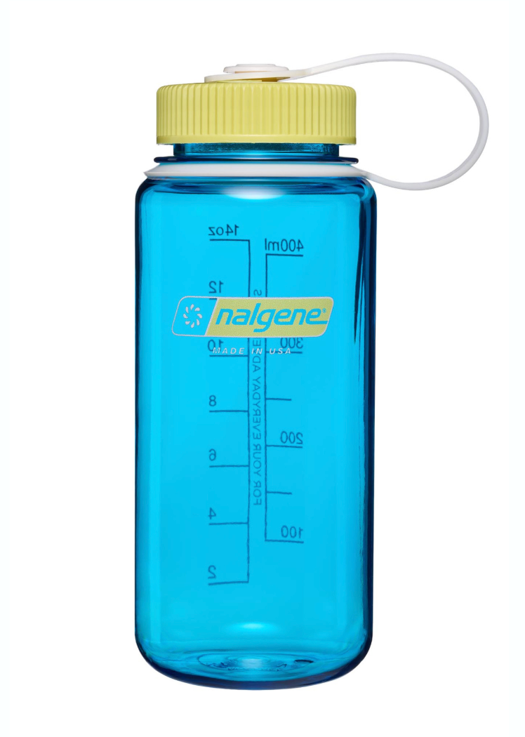 Nalgene 16oz / 0.5L Tritan Sustain Wide Mouth Bottle Blue Atoll - Endive Cap