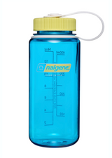 Nalgene 16oz / 0.5L Tritan Sustain Wide Mouth Bottle Blue Atoll - Endive Cap