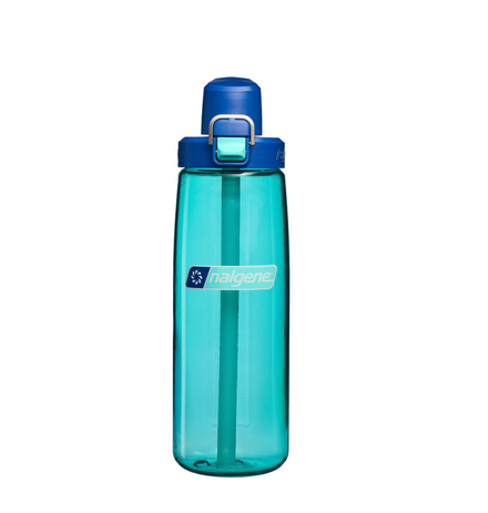 Nalgene Straw Bottle 700Ml Blue Aqua - Dark Blue Cap