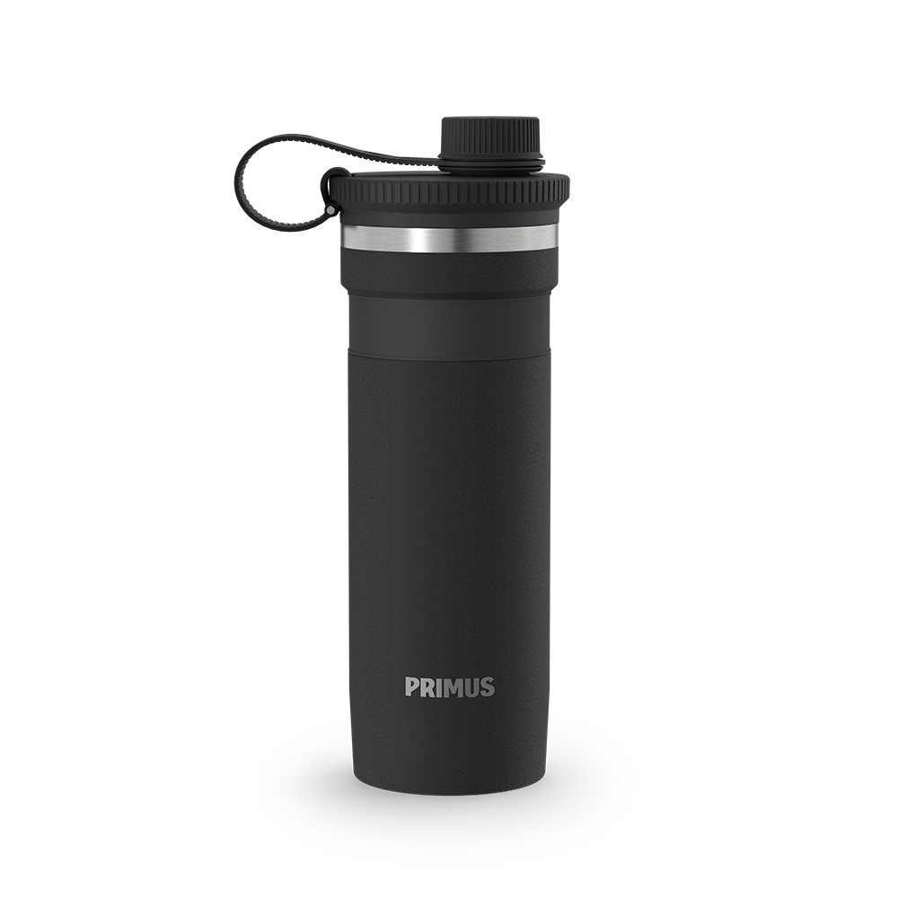 Primus Mika Wide Insulated Bottle 0.5 L Drink Cap Cliffside Ash