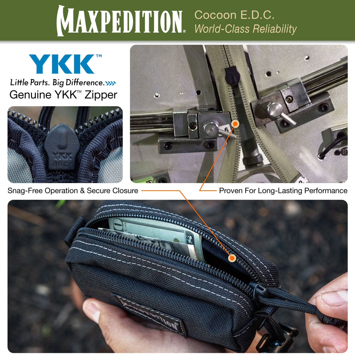 Maxpedition Cocoon EDC Black Pouch
