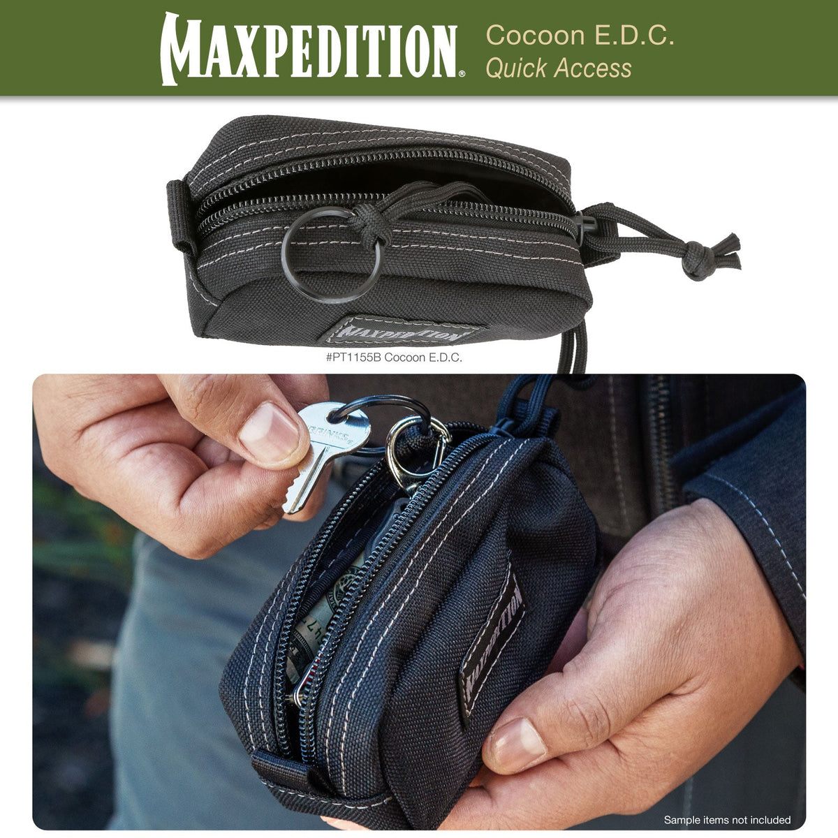 Maxpedition Cocoon EDC Black Pouch