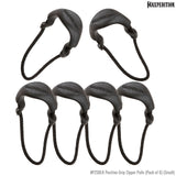 Maxpedition Small Black PZL Positive Grip Zipper Pulls Pack of 6