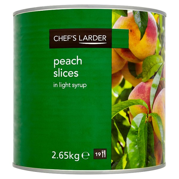 2.65kg Long Life Peach Halves In Light Syrup- Bulk Food Ration Storage