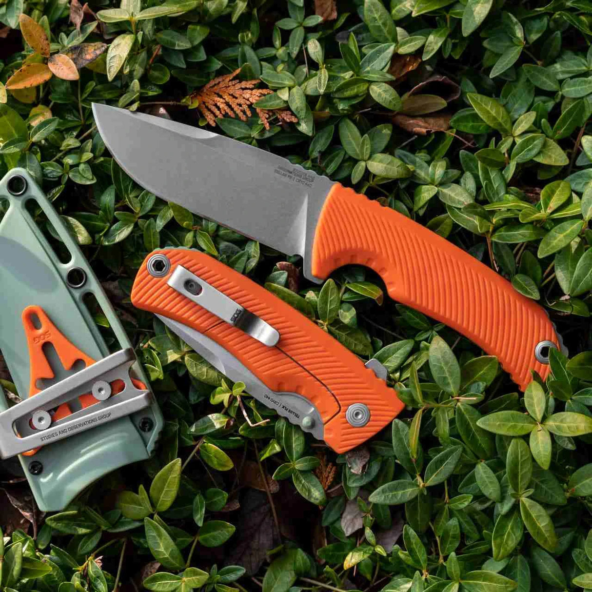 SOG Tellus Fx Blaze Fixed Blade Bushcraft Knife