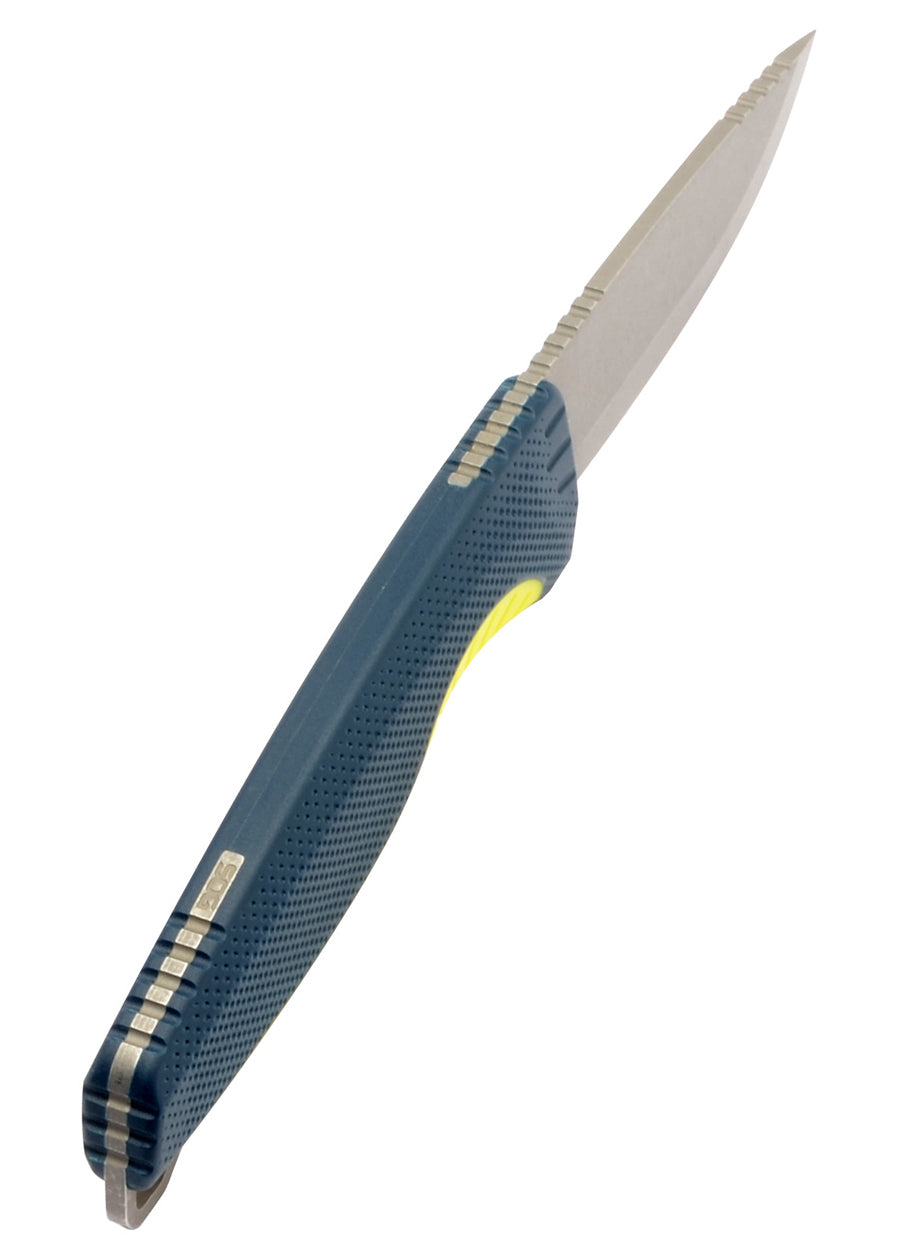SOG Aegis FX Fixed Blade Indigo + Acid Yellow
