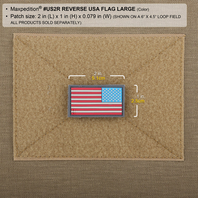 Maxpedition Reverse USA Flag Arid Patch Small