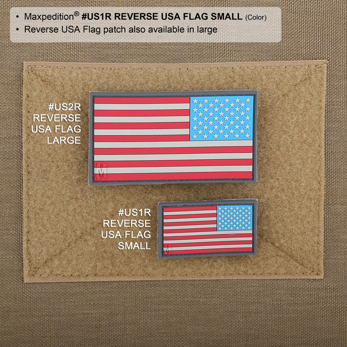 Maxpedition Reverse USA Flag Arid Patch Small