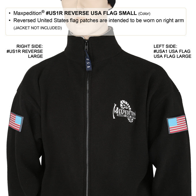 Maxpedition Reverse USA Flag Arid Patch Small