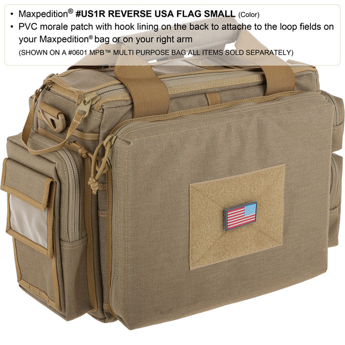 Maxpedition Reverse USA Flag Swat Patch Small