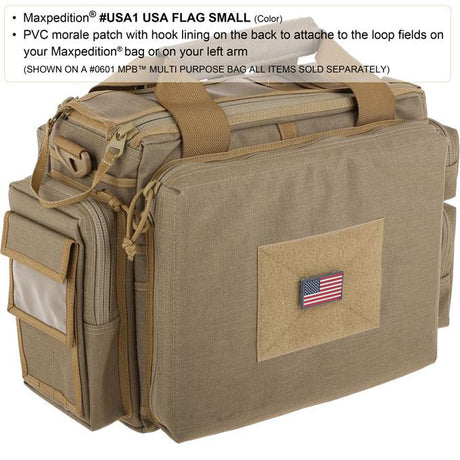 Maxpedition USA Flag  (Firefighter Thin Red Line) Patch Small