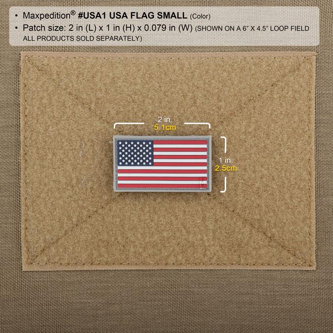 Maxpedition USA Flag  (Firefighter Thin Red Line) Patch Small