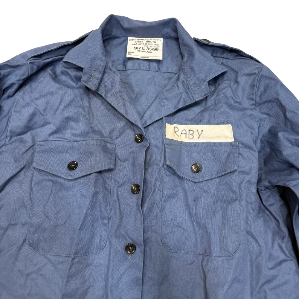 British Military Women's Royal Navy Working Dress Cotton Shirt
