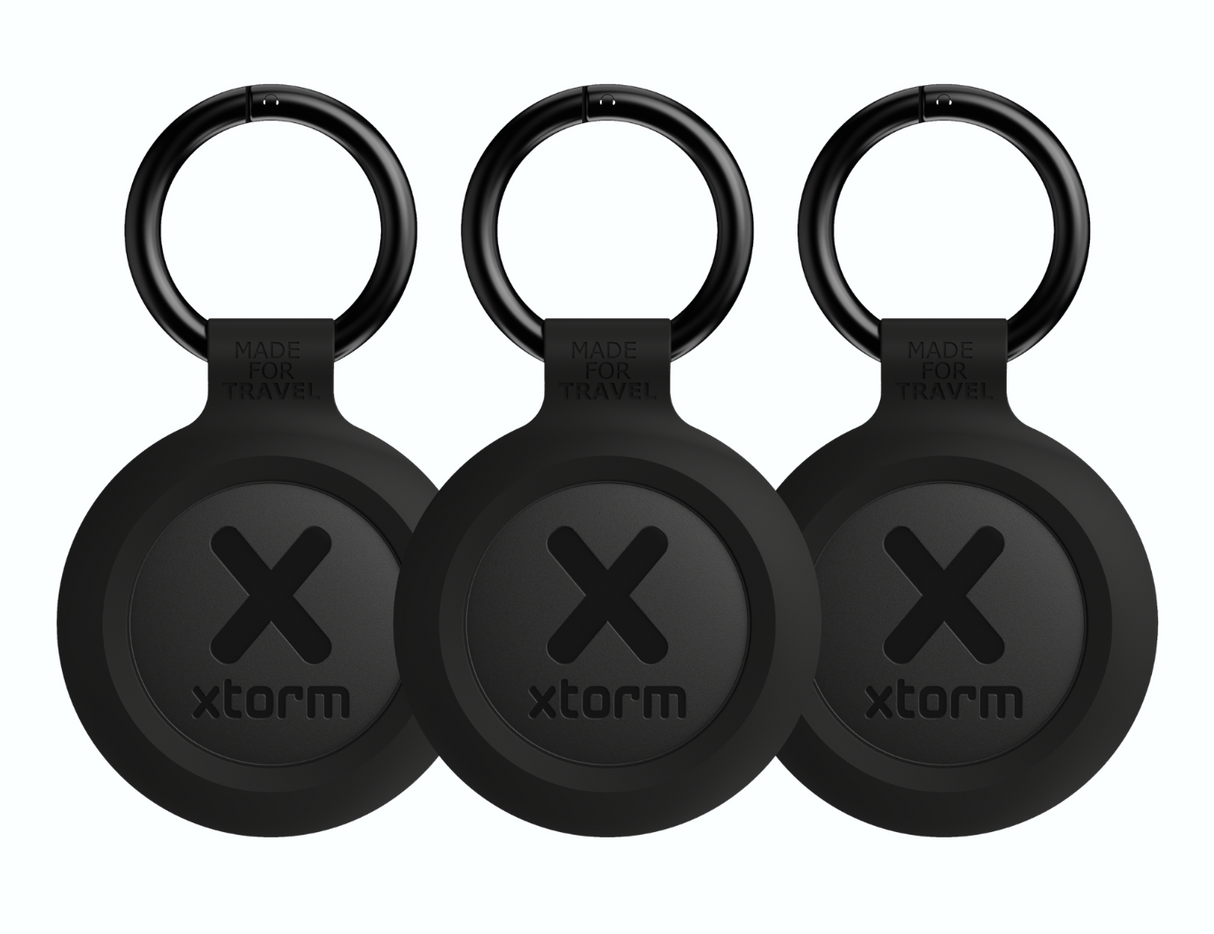Xtorm Xtorm Travel Tag - 3 Pack - Charcoal Black (iOS & Android)