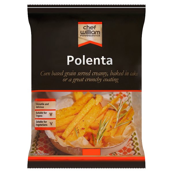 2kg Chef William FoodService Polenta - Bulk Food Ration Storage