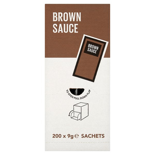 Brown Sauce Sachets 9g x 200 - Bulk Food Ration Storage