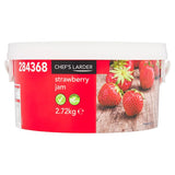 2.72kg Chef's Larder Strawberry Jam - Bulk Food Ration Storage