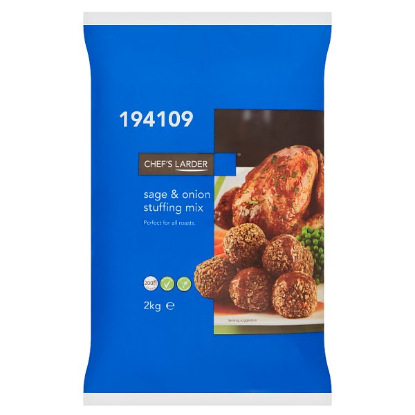 2kg Chef's Larder Sage & Onion Stuffing Mix - Bulk Food Ration Storage