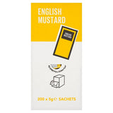 English Mustard Sachets 5g x 200 - Bulk Food Ration Storage