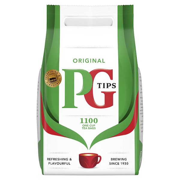 2.2kg PG Tips Original 1100 One Cup Tea Bags - Bulk Food Ration Storage
