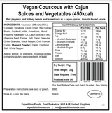 Expedition Foods Freeze Dried Meal Pouch - Vegan Couscous With Cajun Spices & Veg - Various Sizes