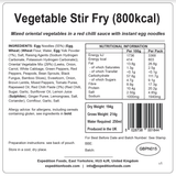Expedition Foods Freeze Dried Meal Pouch - Vegetable Stir Fry - Various Sizes