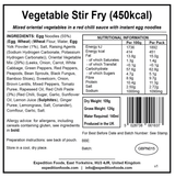 Expedition Foods Freeze Dried Meal Pouch - Vegetable Stir Fry - Various Sizes